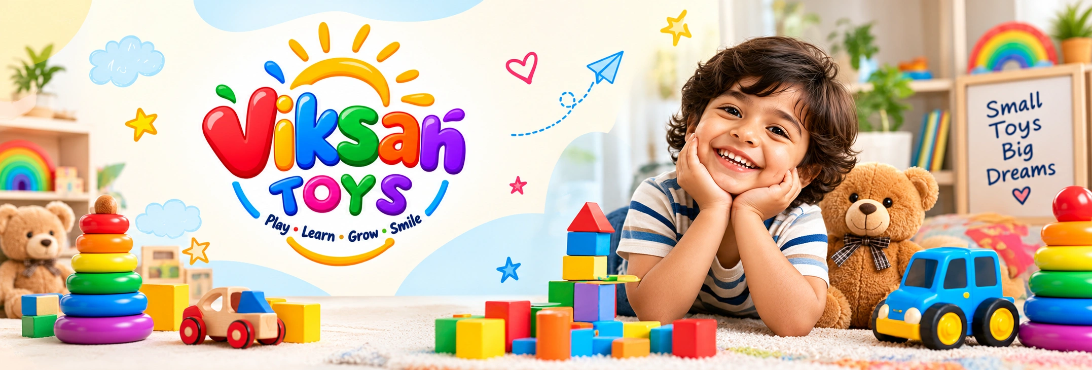 Viksan Toys promotional banner