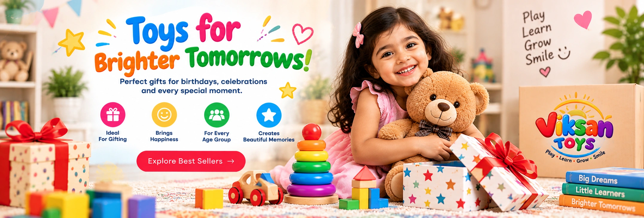 Viksan Toys promotional banner